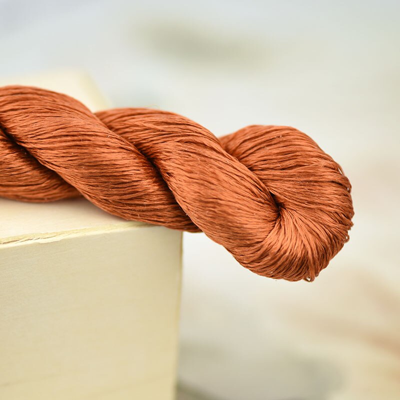 silk embroidery thread / 100% silk thread /hand embroidery embroider cross stitch/ reddish brown/8 gradient colors: 5