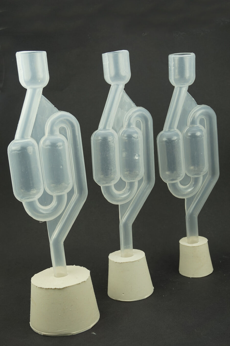 3pcs Bubbler Airlock - Demijohn Rubber Cork &amp; Air Lock - Beer Wine Cider Mead