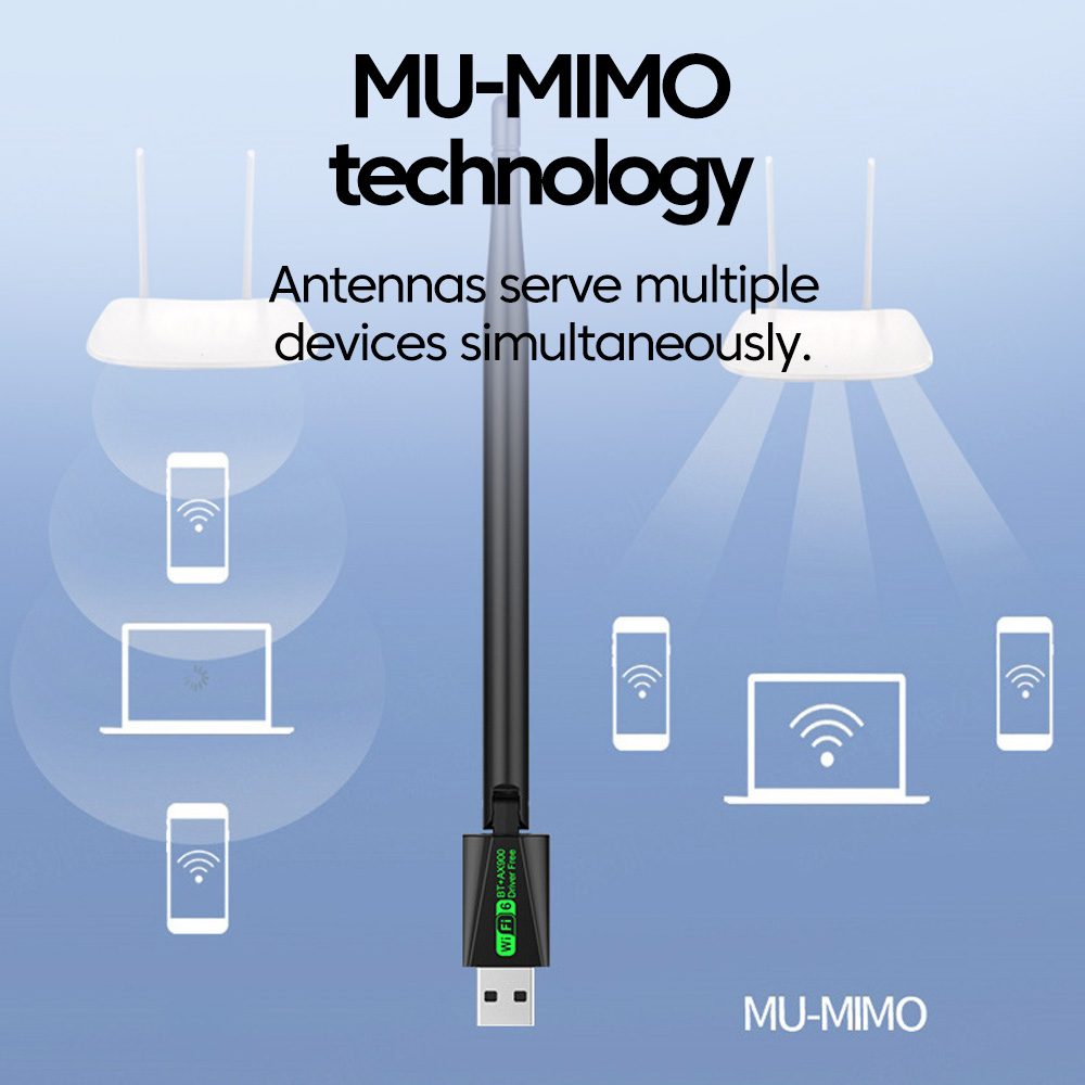 2 in 1 600Mbps Wireless Network Card USB WiFi Bluetooth Adapter 2.4G/5G Antenna Mini Wireless Wifi Receiver Driver Free AX900