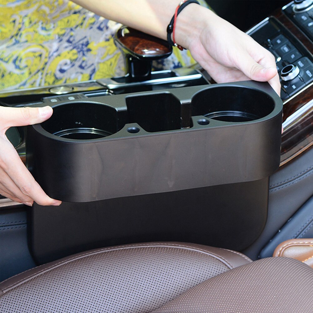 Auto Bekerhouder Auto Seat Naad 2-Cup Holder Drink Fles Kan Telefoon Sleutel Opslag Houder Stand Organizer Auto accessoires Styling