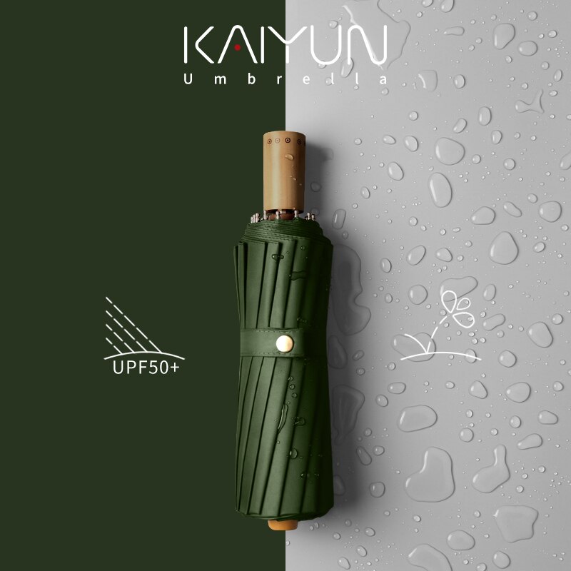 Wooden Handle Academy Vintage Windproof Umbrella Travel Clear Parasol Sun Umbrella Rain Women Paraguas Mujer Ambrella BW50YS