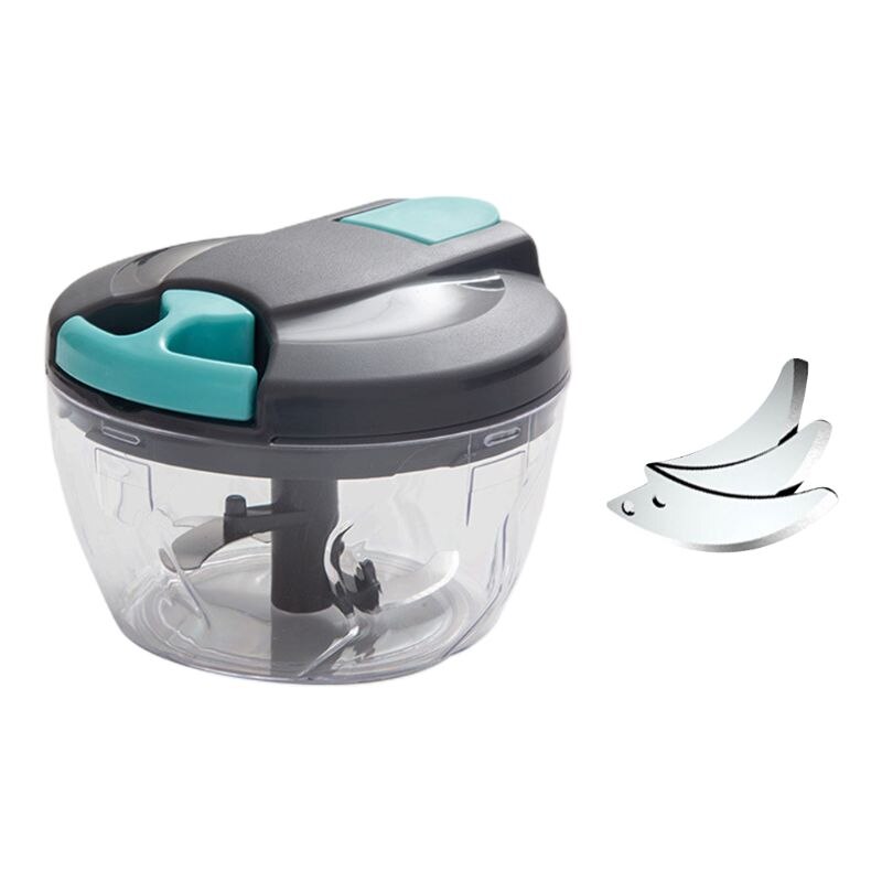Mini Manual Vegetable Chopper 3 Blades/5 Blades Hand Mixer f: 3A