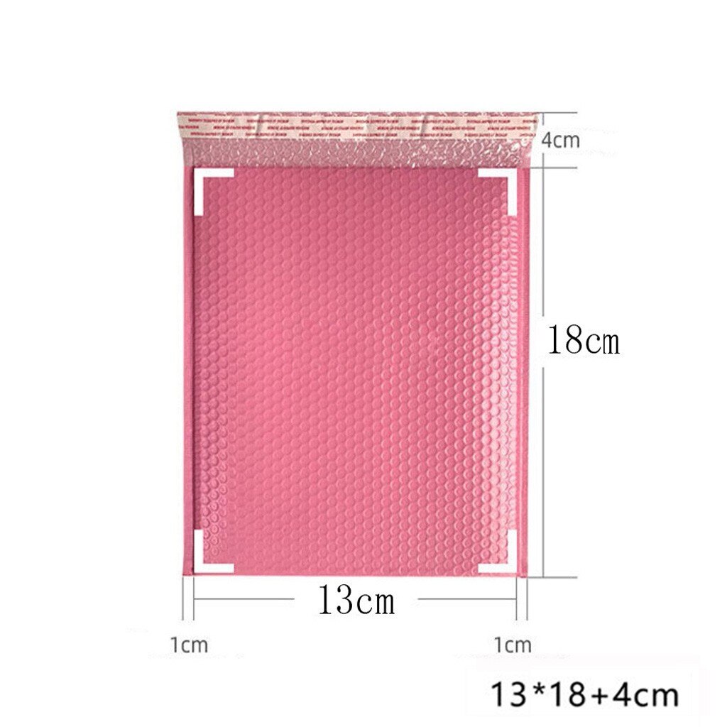 10pcs/lot Bubble Envelope bag Pink Bubble PolyMailer Self Seal mailing bags Padded Envelopes For Magazine Lined Mailer