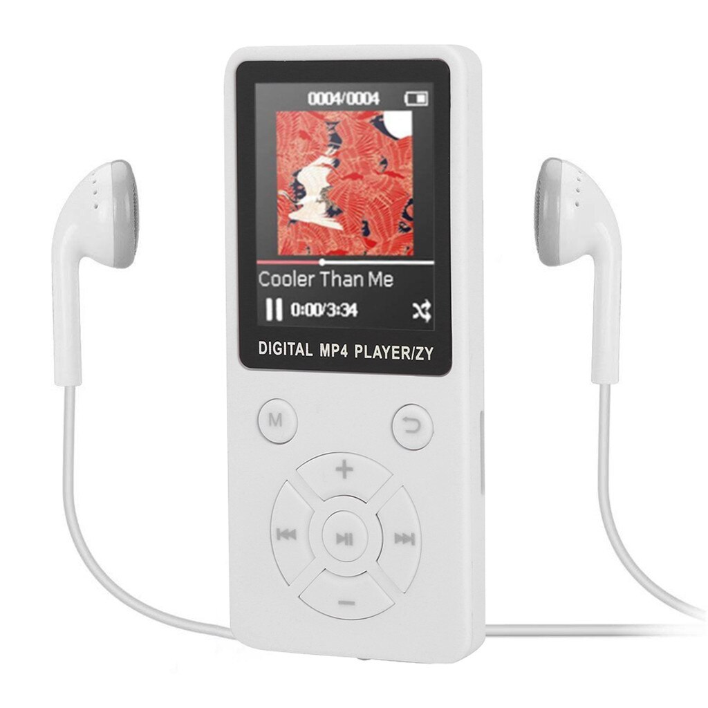 1.8- tums bluetooth-högtalarknapp  mp3 spelare stöder 32gb expansions mini bärbar walkman med radio fm-inspelning 13 språk