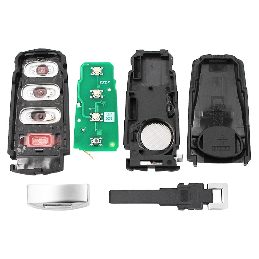 keyless Go Remote Car Key Fob 4 Buttons 315MHz ID48 for VW Volkswagen Passat for CC -2015NBG009066T