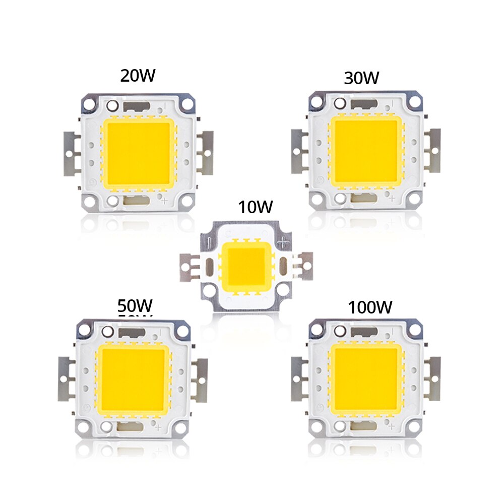 Led Chip White/Warm LED Light Matrix COB Integrated Lamp Chip DIY Spotlight Floodlight Outdoor High Power 10W 20W 30W 50W 100W