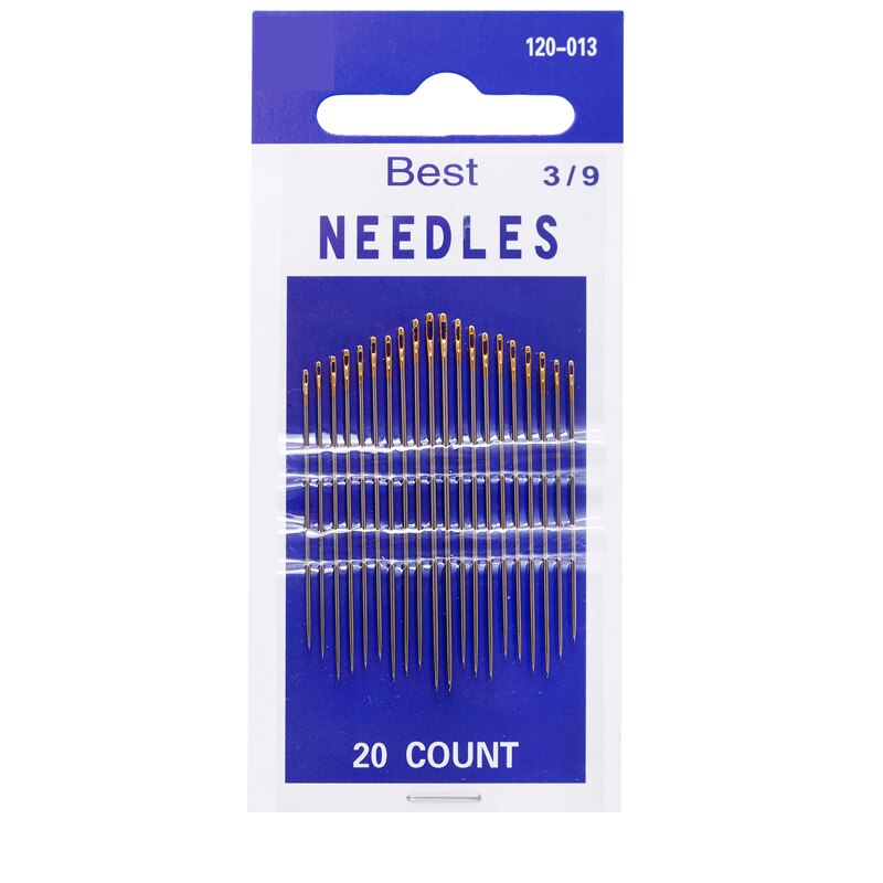 1Set Big Eye Sewing Needles Stainless Steel Needle Craft Hand Stitch Tool for for Leather Bag Sewing: G