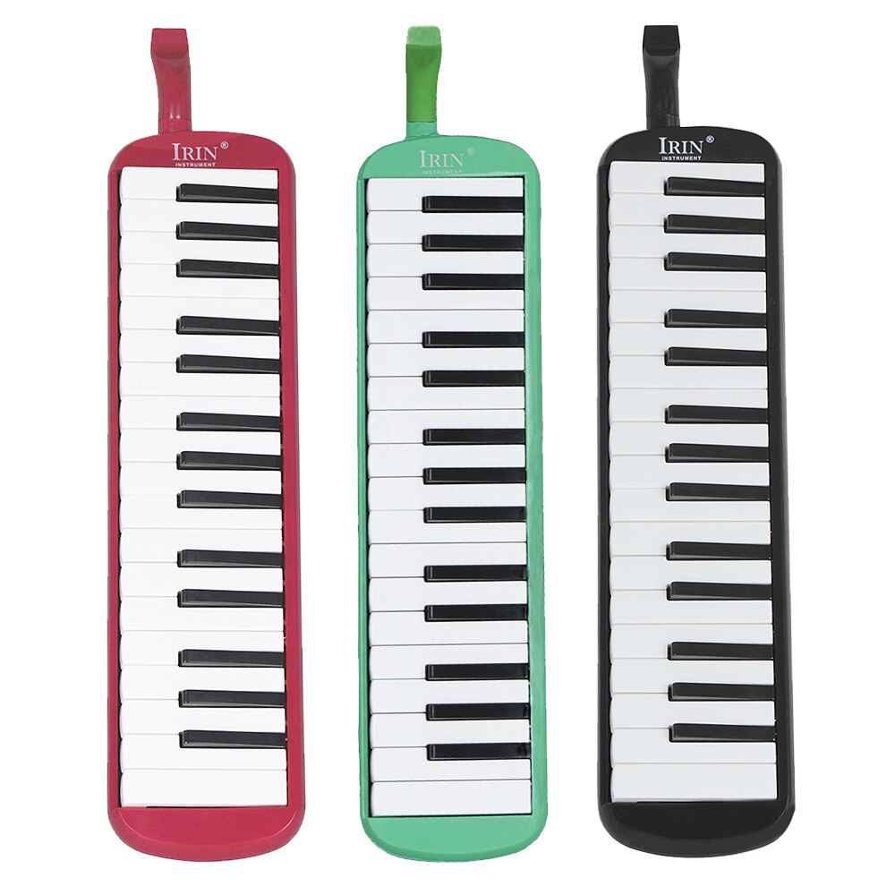 Armónica Melodica de 32 teclas, instrumento de enseñanza portátil de órgano bucal con caja dura, 3 colores opcionales