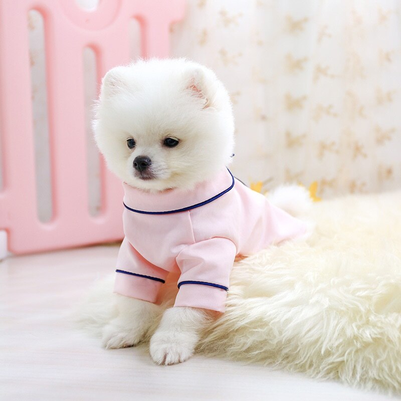 Soft Silk French Bulldog Pajamas Pet Dog Pajama For Small Dogs Shih Tzu Puppy Cat Clothes Pets Clothing