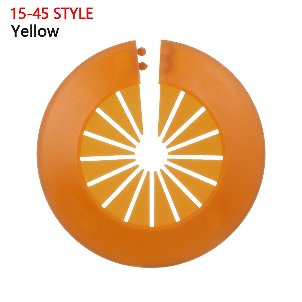 Pipe Covers Wall Hole Cover Cap Faucet Trim Angle Valve Hollow Occlusion Pipe Decoration Plumb-Pak Radiator Decorative Cover: Yellow-15-45 Style