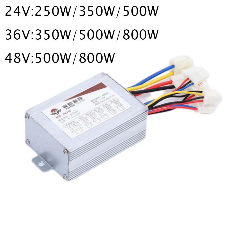 24V/36V/48V sterownik silnika szczotkowego roweru elektrycznego 250W/350W/500W/800W sterownik silnika szczotkowego DC robić części rowerów elektrycznych