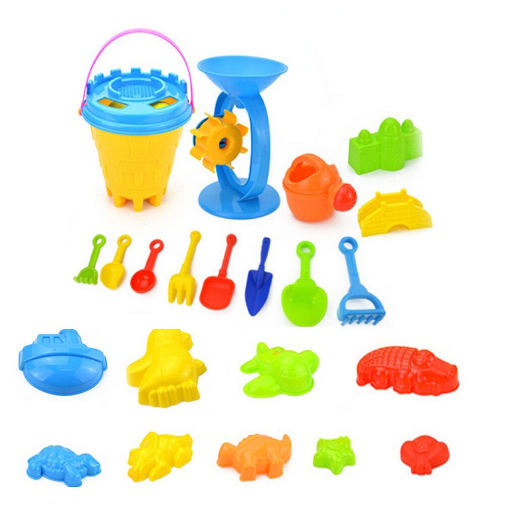 20Piece Beach Toy Summer Silicone Soft Baby Beach Toys Baby Beach Game Toy Children Sandbox Set Kit Summer Toy for Beach Play: C-25PCS