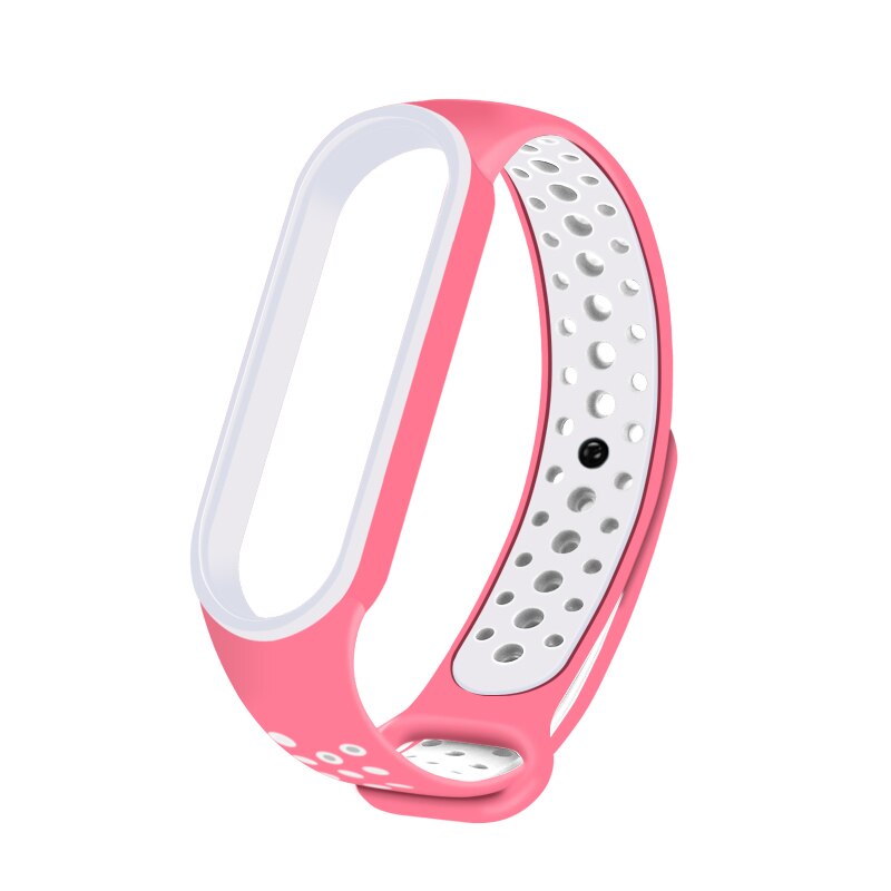 Pulseira para mi band 5, pulseira de relógio inteligente anti-suor para esportes correia de silicone,