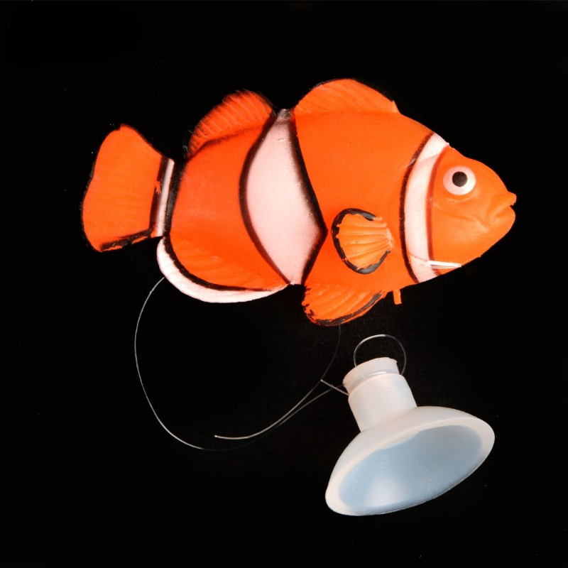Ornements de poissons artificiels lumineux en Silicone, poisson clown vif, Guppy, poisson-ange, accessoires d'aquarium, décoration d'aquarium