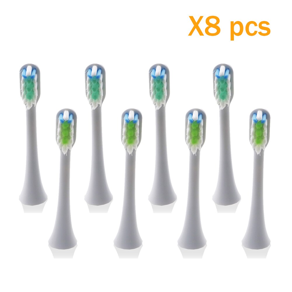 8 stuks Thuis Hygiëne Tanden Care Sonic Soocas x1 X3 Elektrische Tandenborstel Voor xiaomi Heads Algemene Borstelkop Oral Care tool