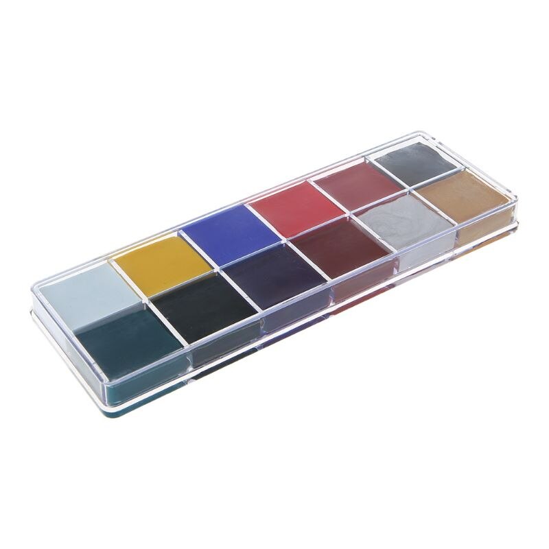 Pigmento de pintura al óleo para el cuerpo y la cara, Kit de belleza, suministros cosméticos de maquillaje K3KE, 12 colores