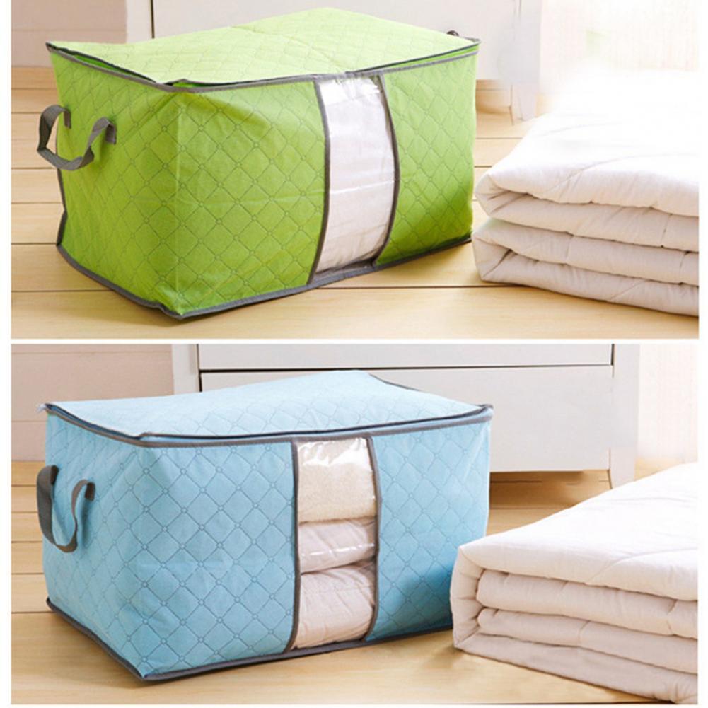 Portable Storage Boxes Folding Bags Stackable Clothes Bedding Closet Storage Container Box Home Travel Storage Organizer       