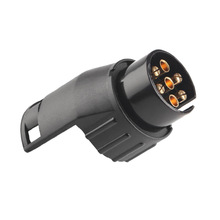 Waterproof 7 Pin To 13 Pin Trailer Truck Caravan Socket Adapter Converter