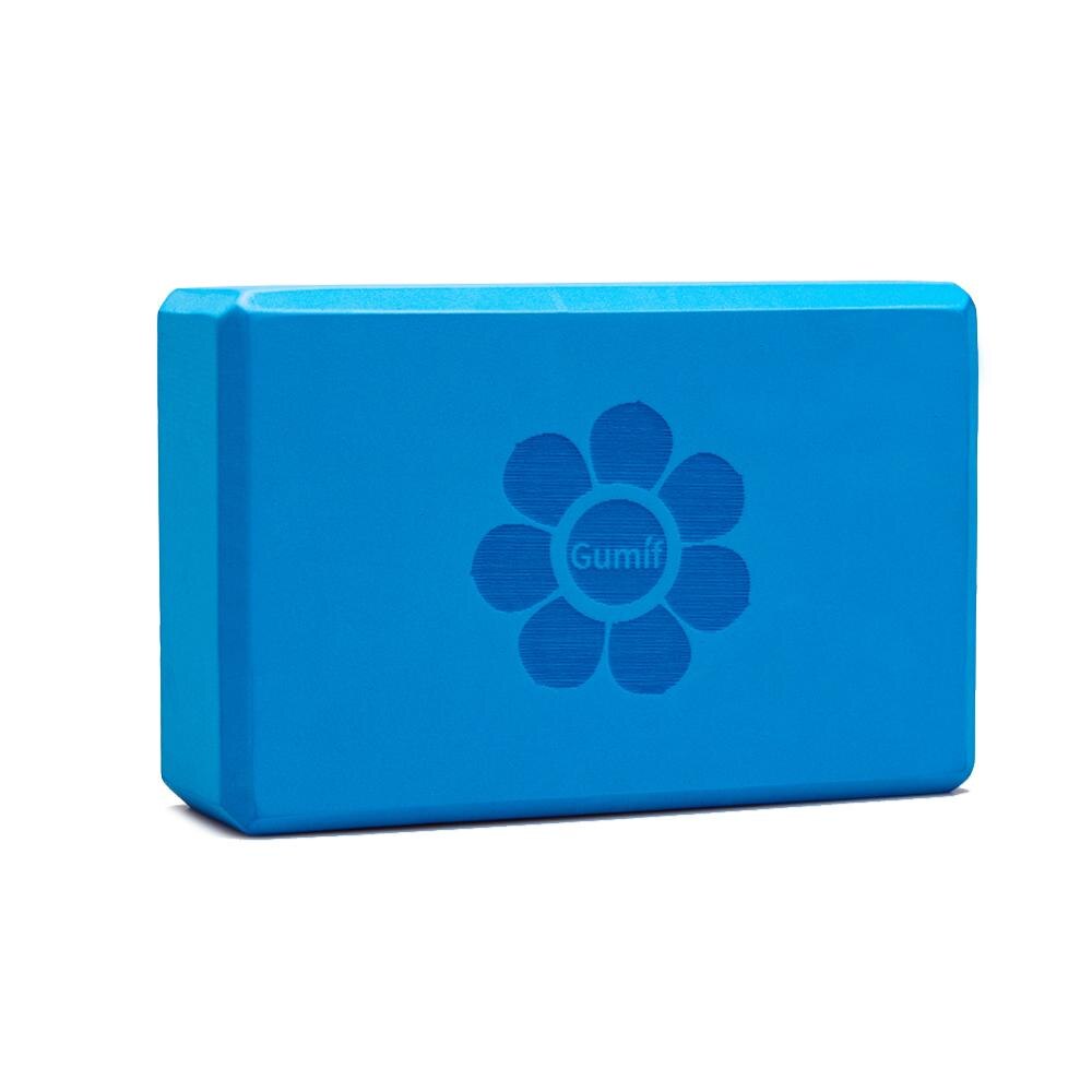 EVA Yogablock Schaumstoffziegel - 23x15x7.8cm - 2er Set - Leicht & Langlebig für Yoga, Pilates, Dehnen: Blau 2 Stück