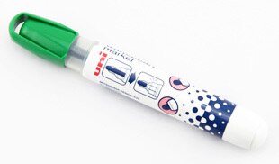 1 pçs japão whiteboard caneta uni PWB-202 fácil de limpar sem deixar marcas não-tóxico proteção ambiental segurança quadro branco caneta: green