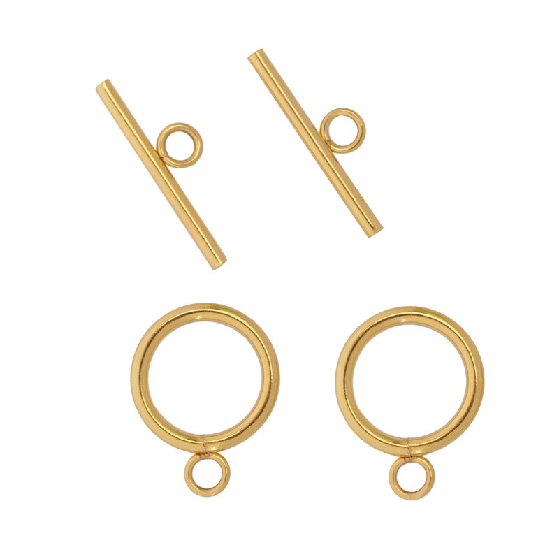Juego de 4 broches de palanca de acero inoxidable, broche OT de 13/14/15/16/18mm de diámetro, conectores de hebilla para pulsera, collar, fabricación de joyas DIY