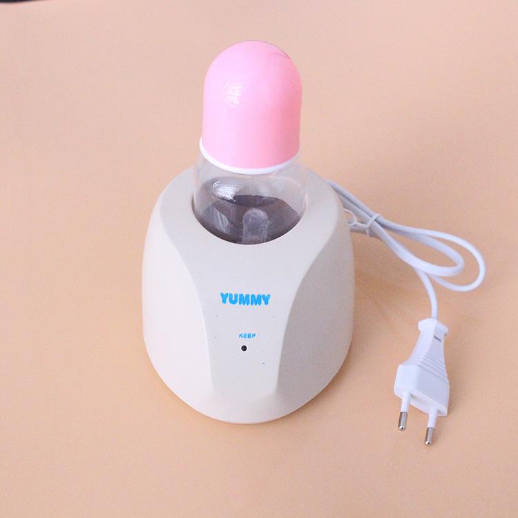 Baby Bottle Warmer Portable Milk Warmer Heater Infant Feeding Bottle hoter milk warm keeper Insulation constant temperature: Pink
