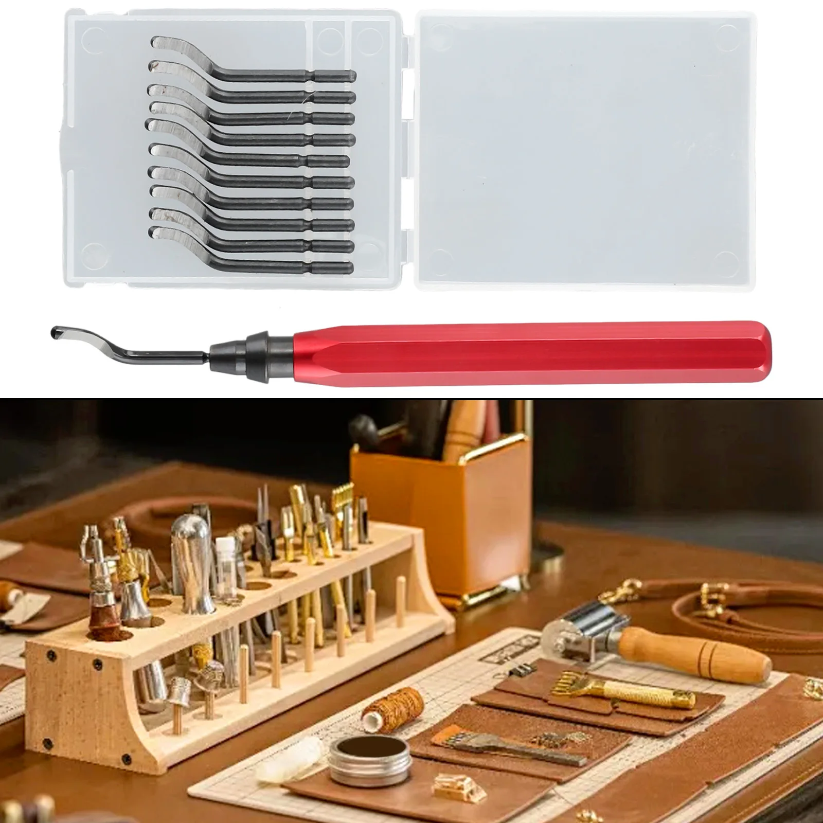 Deburring Tool Repair Deburring Tool Hand Tools Metal Blade Accessories Red Blue Waterproof