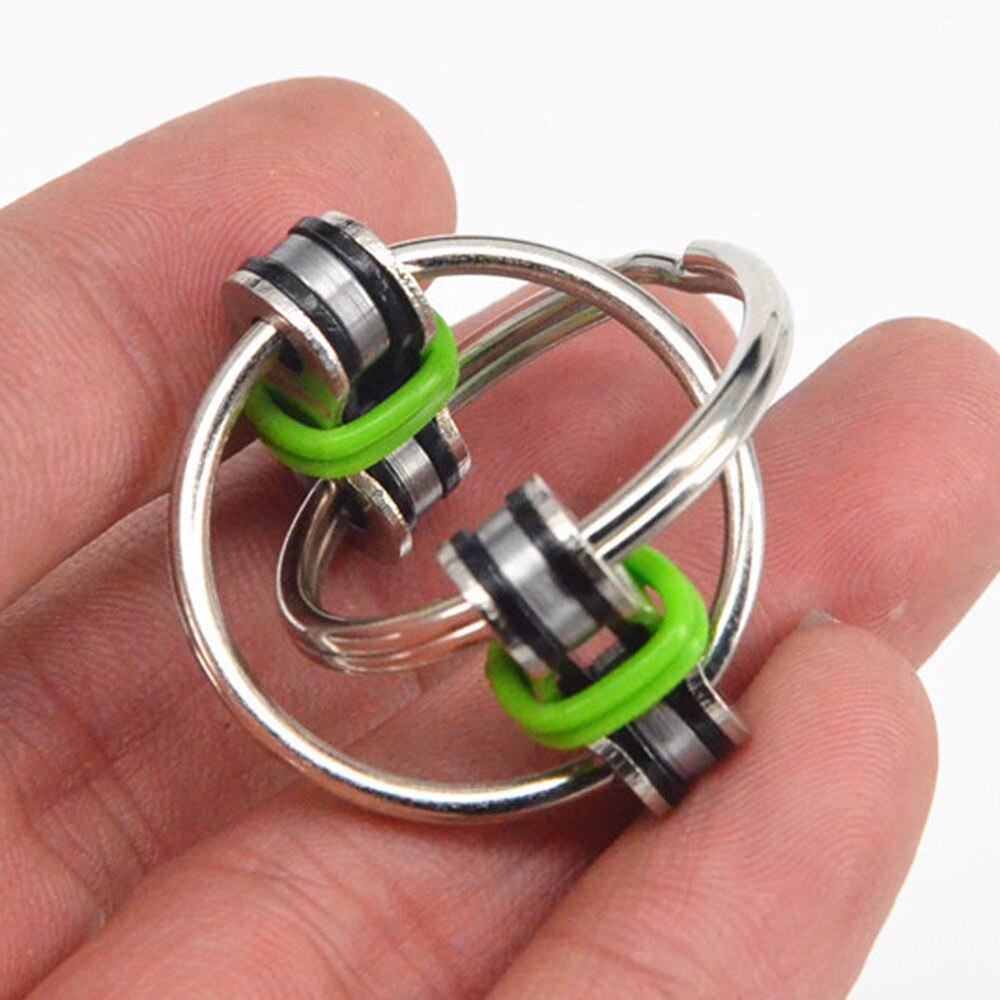 8Pc Metalen Puzzel Keten Fidget Speelgoed Voor Autisme Ketting Fidget Speelgoed Hand Spinner Sleutelhanger Zintuiglijke Speelgoed Stress Verlichten adhd Top Puzzels