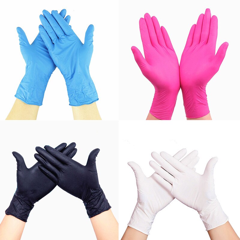 50 stk/sæt engangshandsker pink latex gummifingersenge antistatiske fingerspidsbeskyttelseshandsker til madlavning til hjemmet