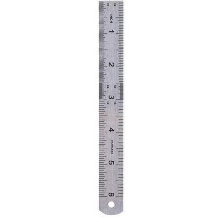 15cm Precision Double Sided Stainless Steel Metal Straight Ruler Ruler Tool Measuring Tool