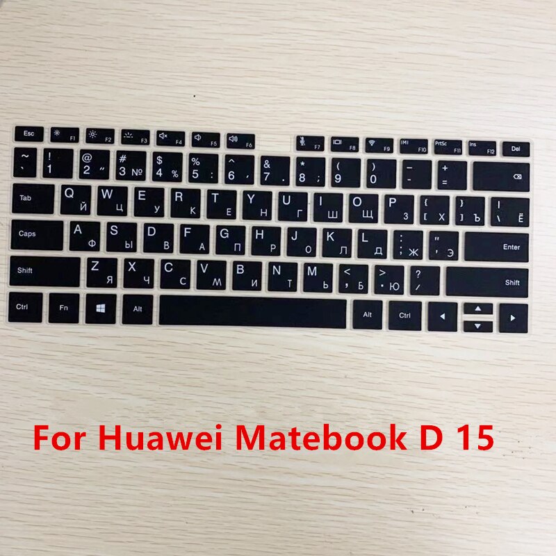 Russische Silikon Tastatur Abdeckung für Huawei Matebook 13 X Profi 13,9 Dünne Aufkleber für Matebook X Profi 13,9 Schutzhülle Film: D15