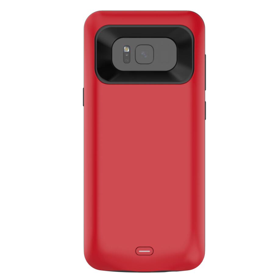 Voor Samsung Galaxy S8 Batterij Case 5000 Mah Charger Case Smart Phone Cover Power Bank Voor Samsung Galaxy S8 Batterij case: red