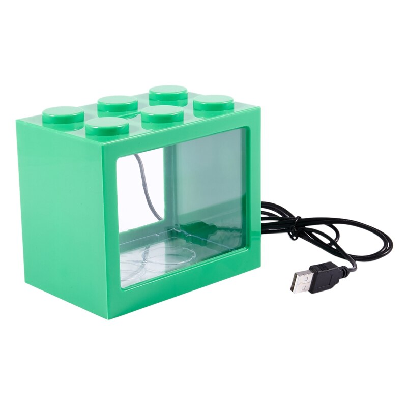 Big Mini USB LED éclairage clair Aquarium ornement Aquarium bureau décor de bureau, vert