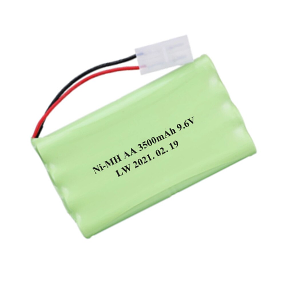 9.6V 3500Mah Ni-Mh Batterij Voor Rc Speelgoed Auto Tanks Treinen Robot Boot Gun Gereedschap 9.6V 3000Mah mimh Batterij Oplader 5in1 Kabel Set
