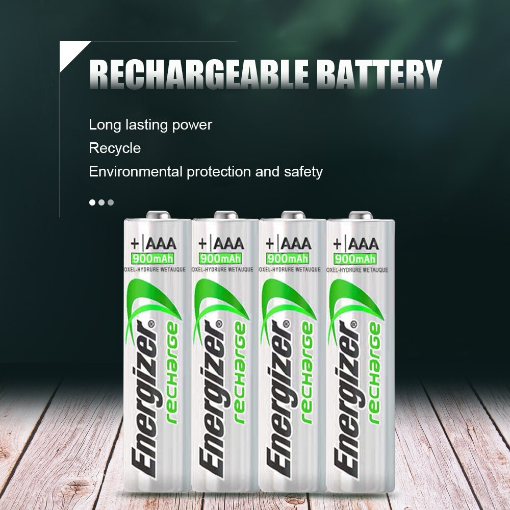 1-4PCS Original Energizer 3A 1.2V 900mAh AAA NI-MH Rechargeable Batteries For Shaver Flashlight Camera NIMH Pre-charged Battery