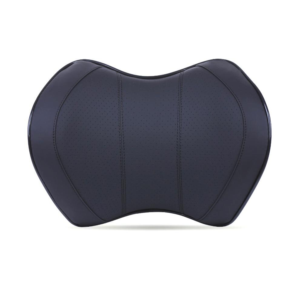 Car Seat Head Neck Rest Massage Auto Pillow Space Memory Neck Headrest Car Cover Vehicular Pillow Seat Headrest Accessories: Black