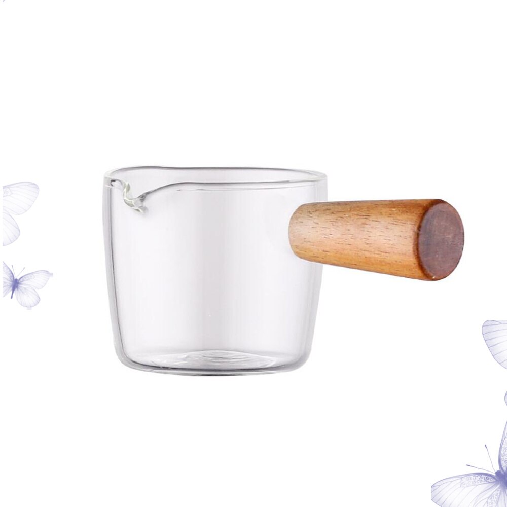 Sauce Dish With Handle Dipping Bowl Glass Sauce Dish Seasoning Dish Saucer Appetizer Plates for Home (S Size)