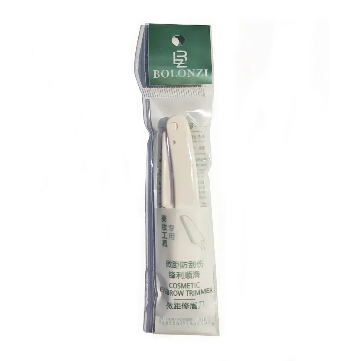 Depiladora Facial recortadora de cejas para mujer, navaja de bolsillo, depiladora de cejas, afeitadora con forma de cejas, 1/3 Uds.: Blanco