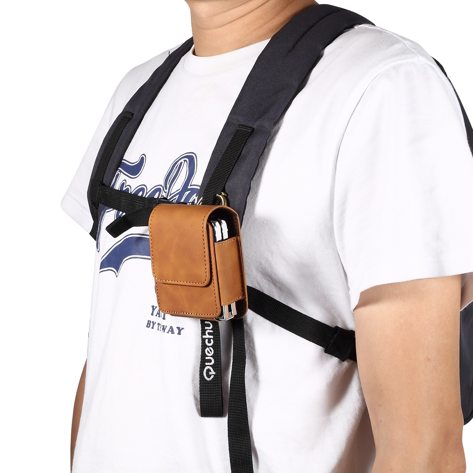 Leren Riem Clip Case Heren Heuptas Voor Motorola Moto Razr 50 40 Ultra 2024 5G,Vivo X Tecno Phantom Magic V Flip Holster Buidel