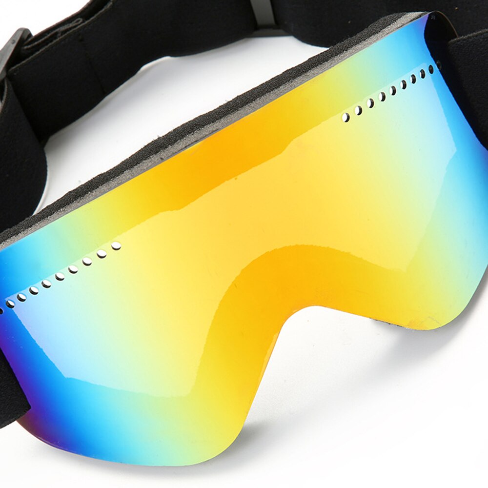 Skibril Skiën Mannen Vrouwen Sneeuw Snowboard Goggles Single Lagen UV400 Anti-fog Grote Ski Masker Bril
