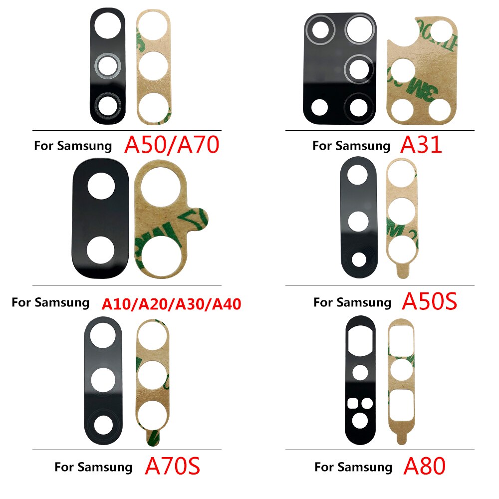 2 sztuk, powrót kamera tylna wymiana szklany obiektyw do Samsung A80 A31 A51 A71 A30S A50S A70S A21S A11 A20 A50 A40 M21 M31 A01 + narzędzia