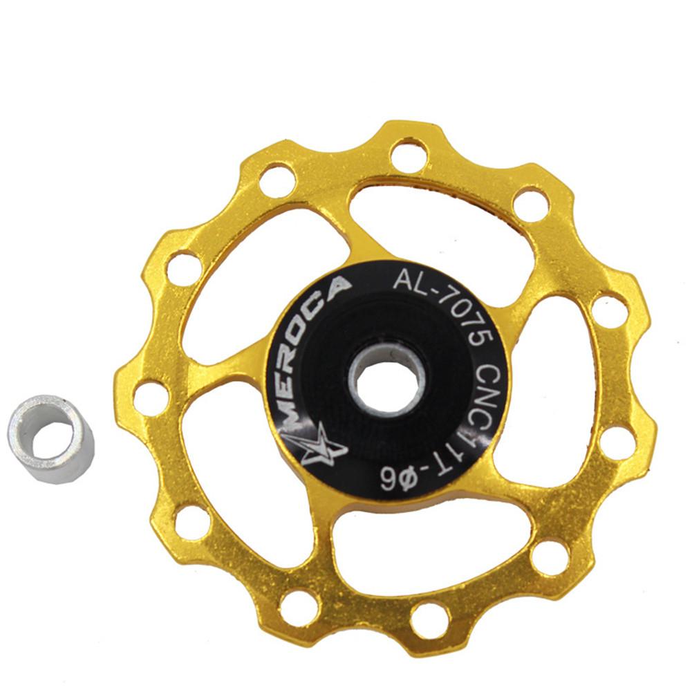 11T/13T Aluminium Mtb Mountainbike Fiets Achterderailleur Pulley Jockey Wiel Racefiets Gids Roller voor 7/8/9/10 Speed: 11 T gold