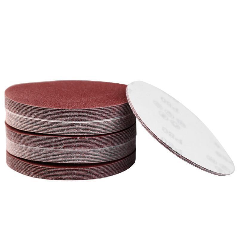 40pcs Red Round Sandpaper Self-adhesive Sanding Paper For Sander 5" 125mm Grits 320/400/600/800/1000/1200/1500/2000