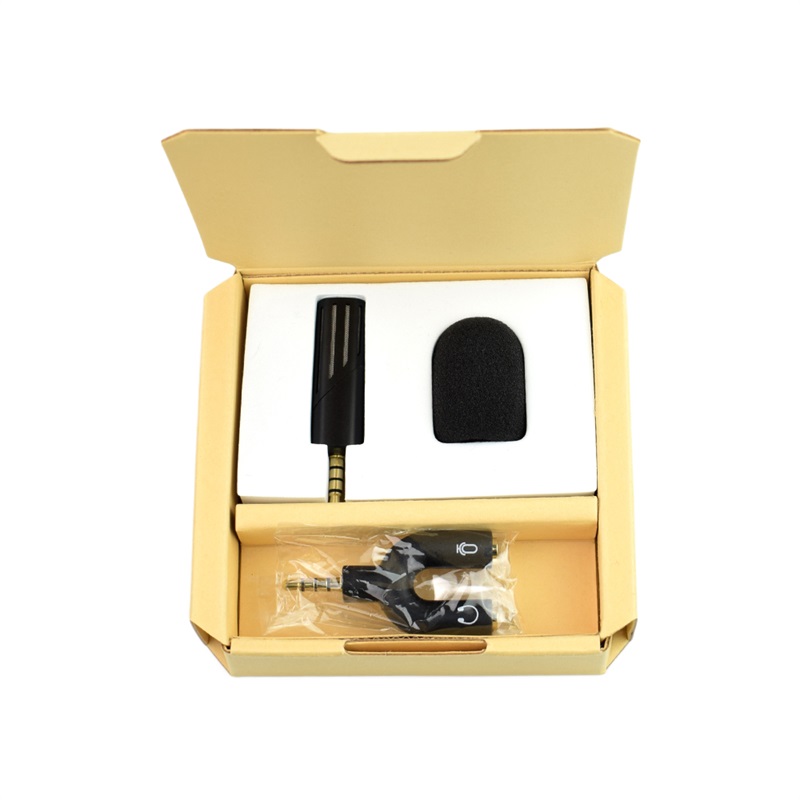 FELYBY Draadloze mini condensator microfoon voor mobiele telefoon opnemen video karaoke draagbare mic