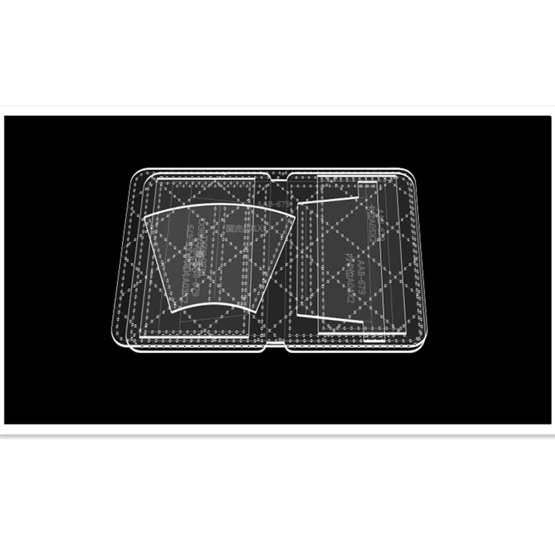 DIY leather craft Mini bag Small coin purse sewing pattern Acrylic template