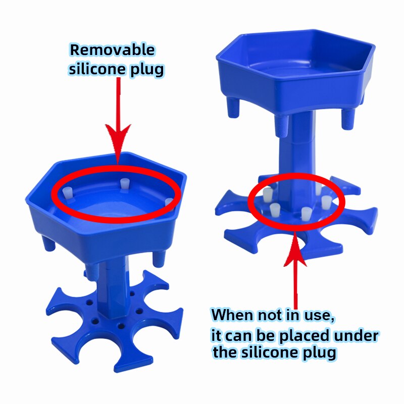 Wine Dispenser Glass Holder with 6 Cups Set Whisky Beer Dispenser for Bottle Liquor Container Party Accessories Drinking Games