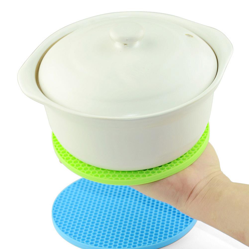 Siliconen honingraat design mat - verdikte antislip warmte-isolatie en Siliconen honingraat design mat - verdikte antislip warmte-isolatie en