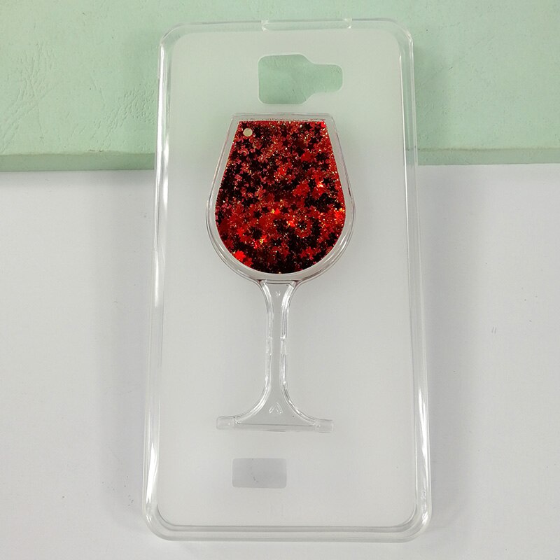 Drijfzand Strass Rode Wijn Glas Patroon Beschermhoes Voor Vertex Impress Disco Cover Soft Tpu Siliconen Back Cover: red