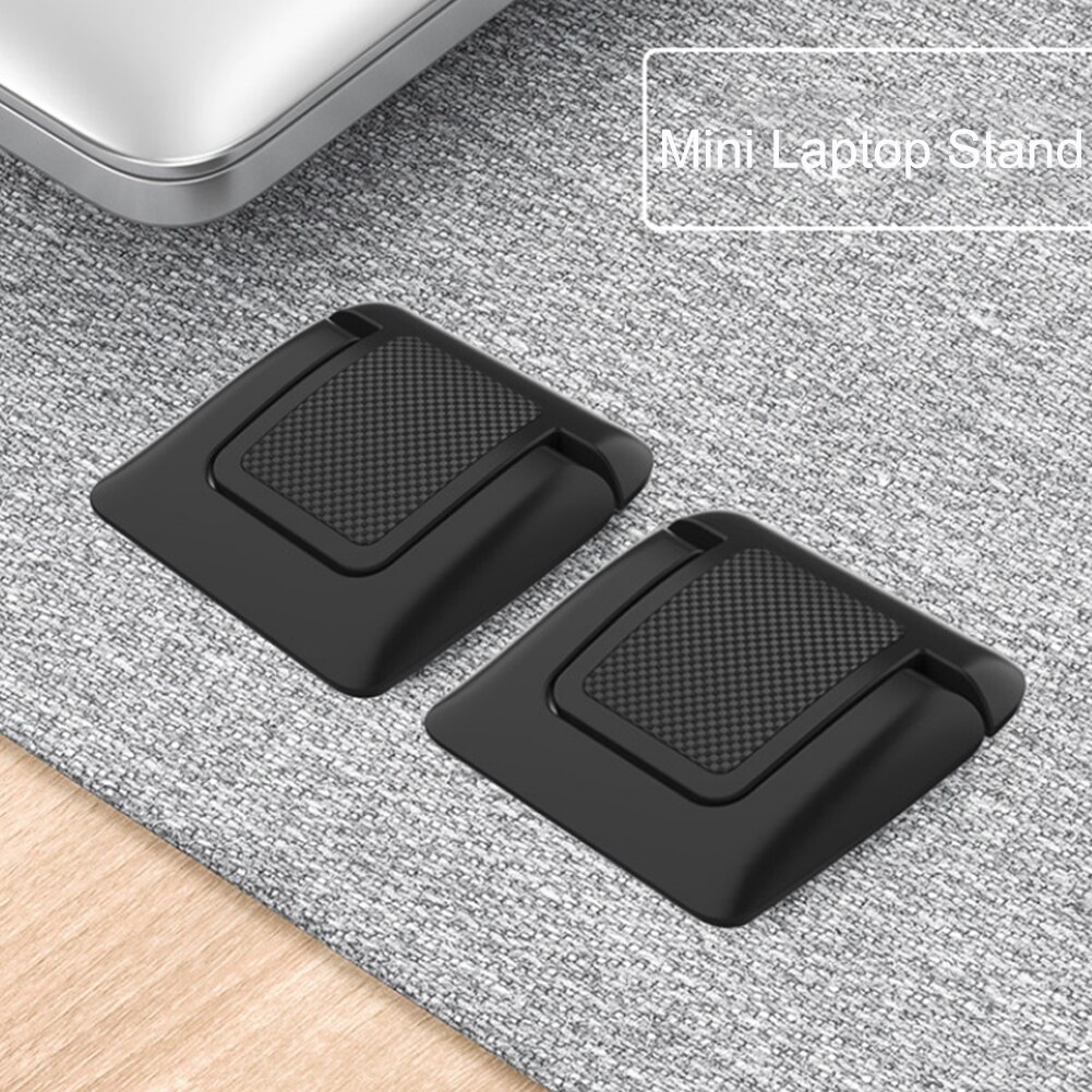 2 stücke Notebook Halter Universal-Invisible Ergonomische Tragbare Mini Laptop Stand Computer Tastatur Riser Hause Büro Nicht Slip