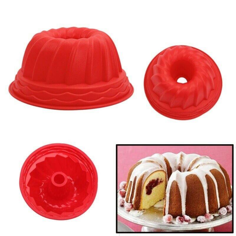 Grote Swirl Vorm Diy Mold Cakevorm Siliconen Cakevorm Bakken Diy Non-stick Cake Pan Bevriezing En Bakken gebak Mallen